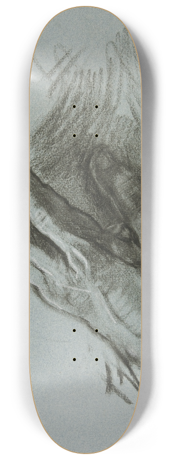 Edwin Austin Abbey - Sketch of ahand 8.25 inch art skate deck