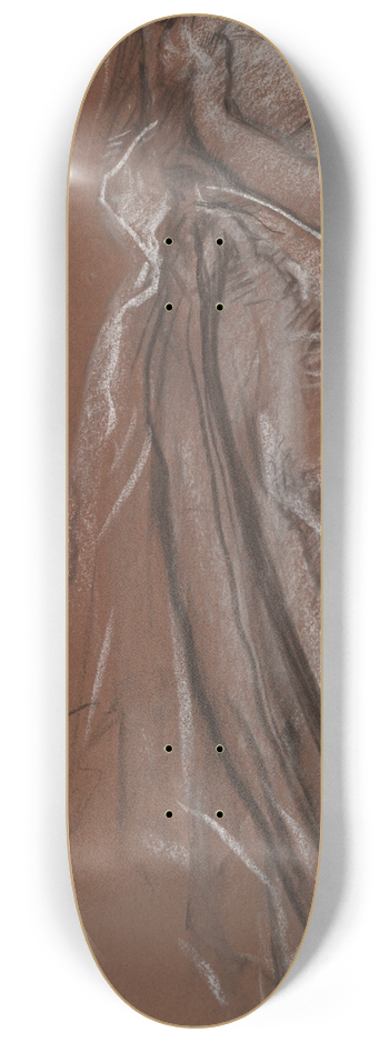 Edwin Austin Abbey - Study for the figure of 4 am in The Hours ceiling mural, House Chamber, Pennsylvania State Capitol atHarrisburg 8.25 inch art skate deck