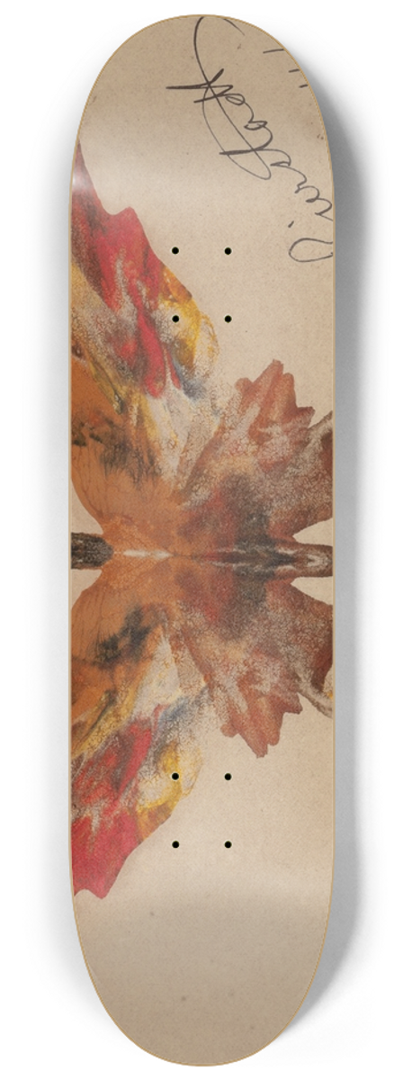 Albert Bierstadt - Butterfly 8.25 inch art skate deck