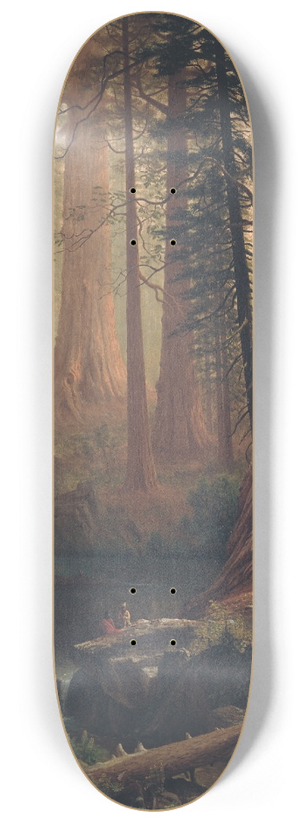 Albert Bierstadt - Giant Redwood Trees of California 8.25 inch art skate deck