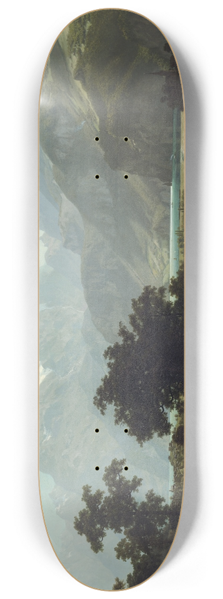 Albert Bierstadt - Lake Lucerne 8.25 inch art skate deck