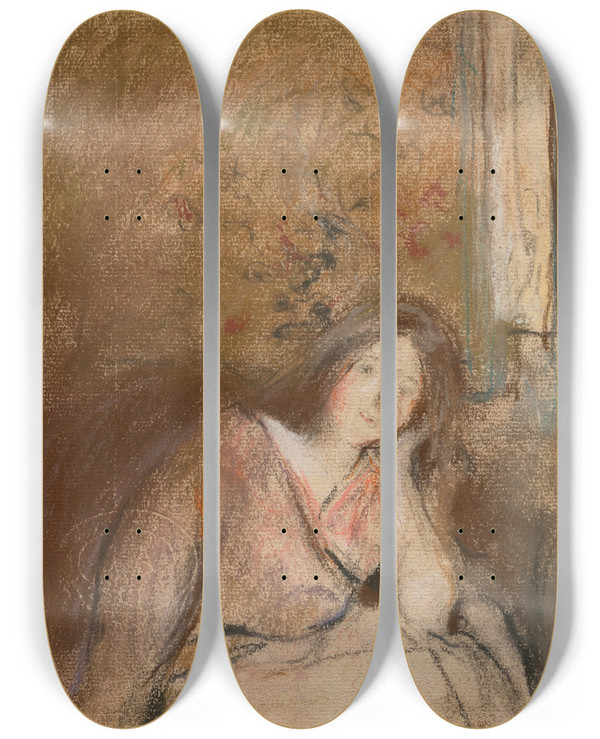 Triptych art skateboard deck of Douard Vuillard Madeleine Sidonie by douard Vuillard (1868-1940)