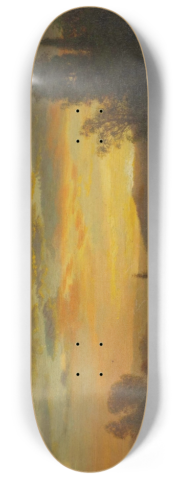 Albert Bierstadt - On the Hudson River Near Irvington 8.25 inch art skate deck
