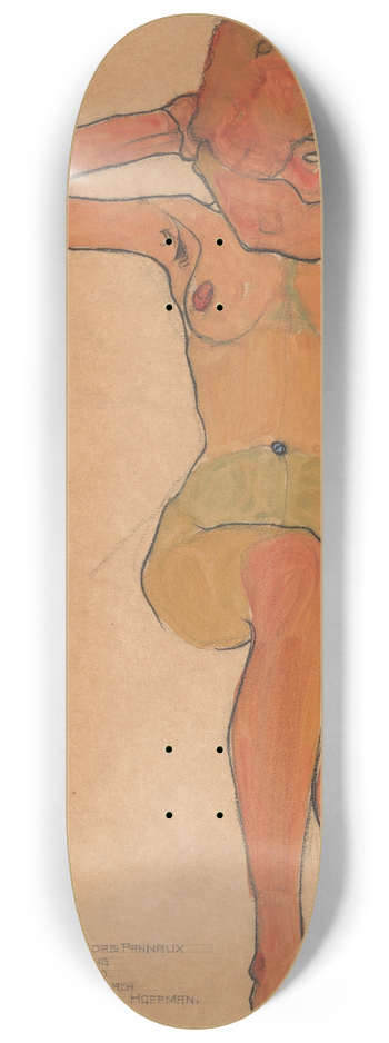 Egon Schiele - Mdchenakt (Gertrude) 8.25 inch art skate deck