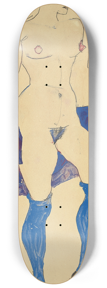 Egon Schiele - Stehende Frau mit Schuen und Strmpfen 8.25 inch art skate deck