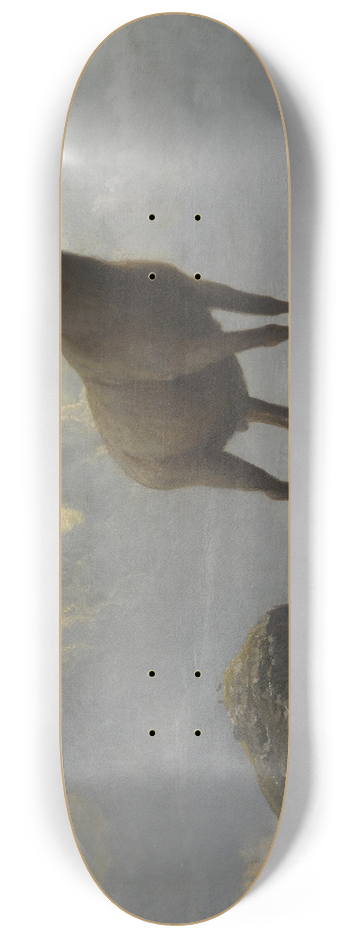 Albert Bierstadt - Study Of A Bighorn Ram 8.25 inch art skate deck