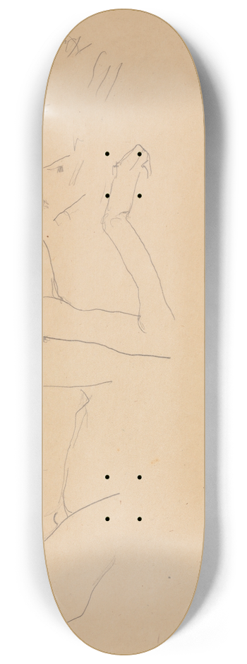 Egon Schiele - The Kiss 8.25 inch art skate deck