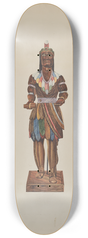 Einar Heiberg - Cigar Store Indian 8.25 inch art skate deck
