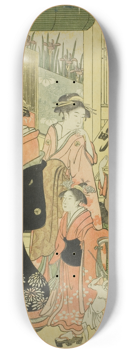 Eishsai Chki - Good and Evil Influences (Zendama akudama) II 8.25 inch art skate deck