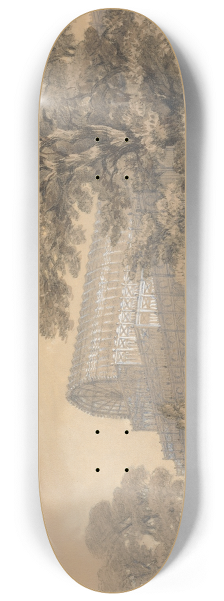 E. J. Stanley - The Crystal Palace in Hyde Park 8.25 inch art skate deck