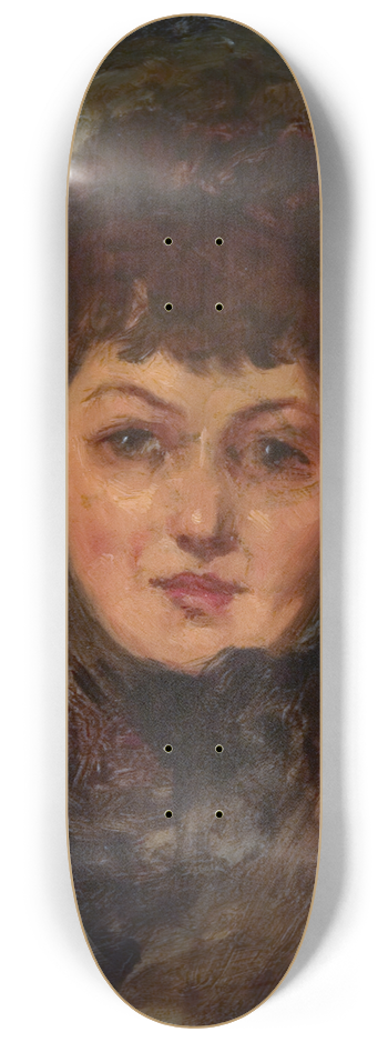 Eleanor Greatorex - Portrait of Mrs. John Gellatly 8.25 inch art skate deck