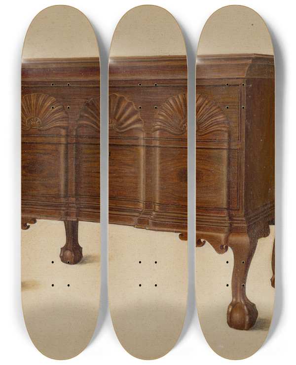 Triptych art skateboard deck of Alvin M Gully Lowboy_1 by Alvin M Gully