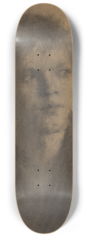 Elemr Halsz-Hradil - tdia hlavy chlapca 8.25 inch art skate deck