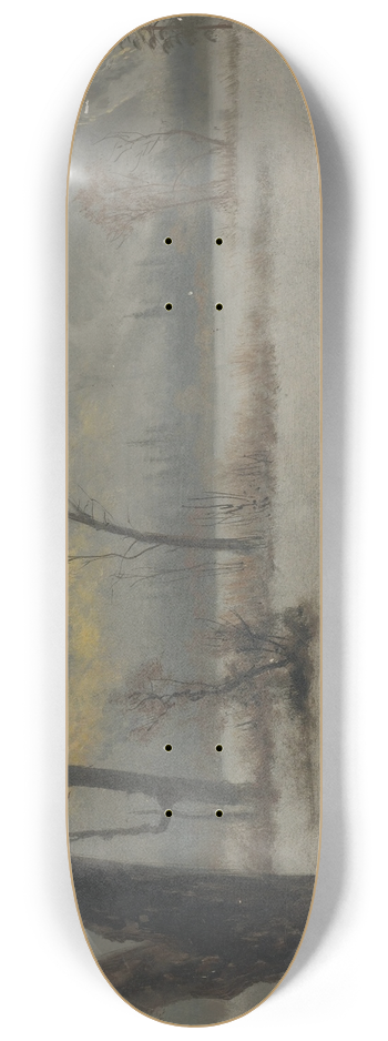 Albert Bierstadt - Winter Landscape 8.25 inch art skate deck