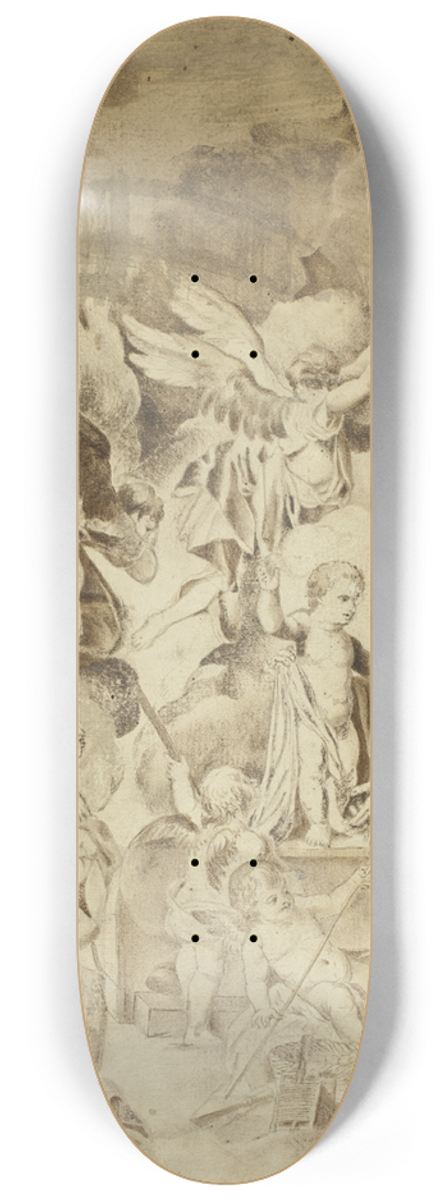 El Greco (Domenikos Theotokopoulos) - Beholding Vision of Christ Child and Saint Joseph 8.25 inch art skate deck