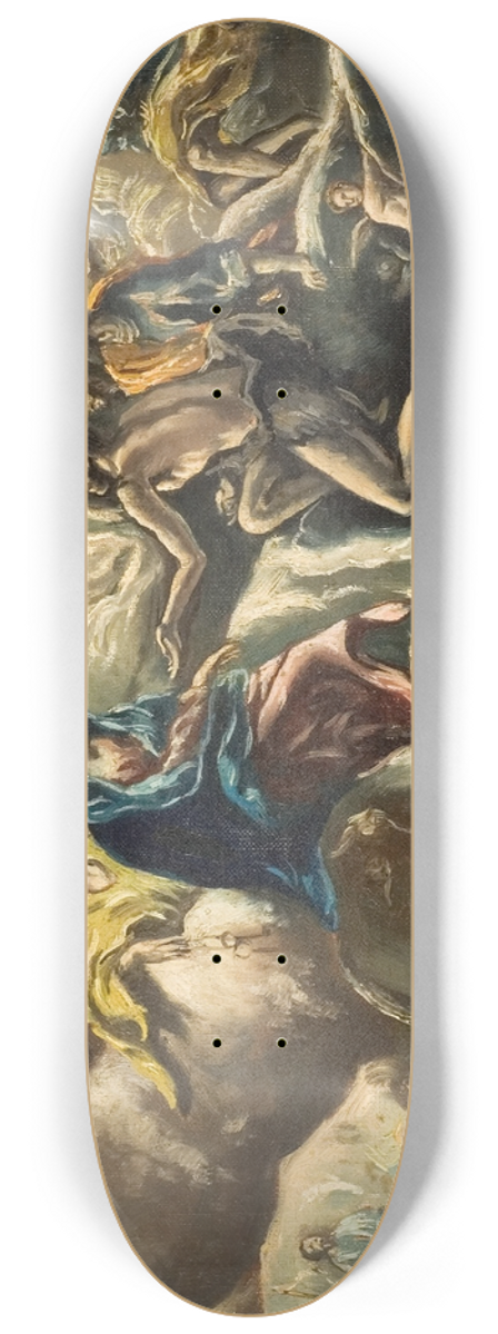 El Greco (Domenikos Theotokopoulos) - Count Orgaz funeral 8.25 inch art skate deck