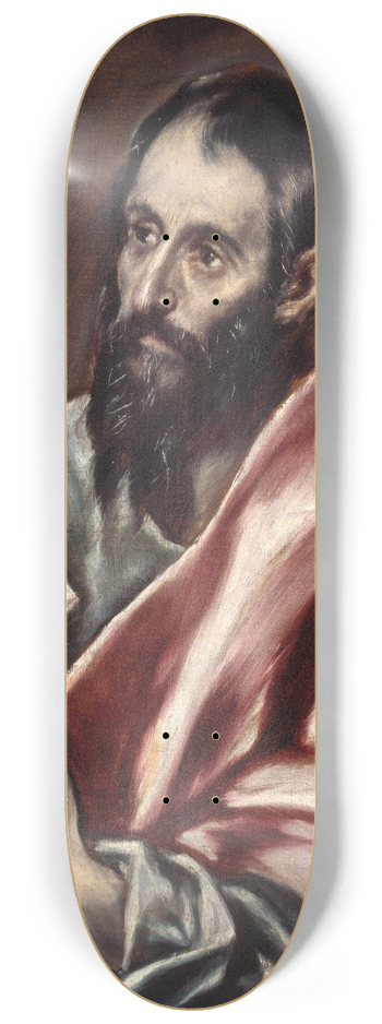 El Greco (Domenikos Theotokopoulos) - St. Paul 8.25 inch art skate deck