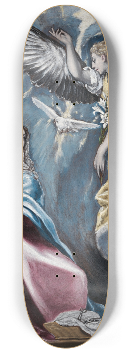 El Greco (Domenikos Theotokopoulos) - The Annunciation 8.25 inch art skate deck