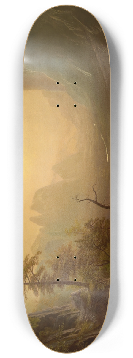 Albert Bierstadt - Yosemite Valley, Glacier PointTrail 8.25 inch art skate deck