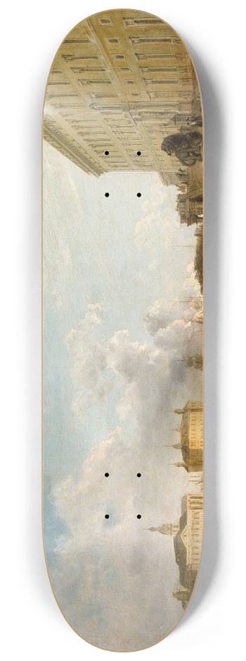 Elias Martin - View of Stockholm I 8.25 inch art skate deck