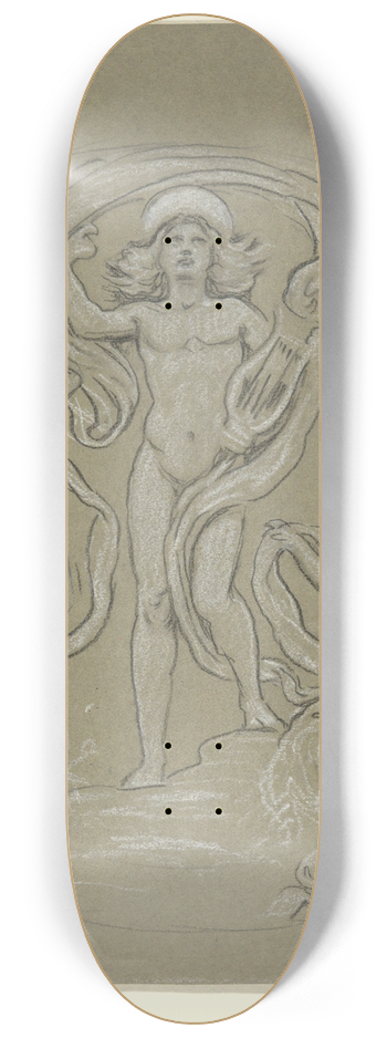 Elihu Vedder - Apollo andAttendants 8.25 inch art skate deck