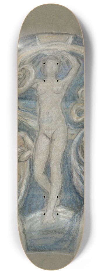 Elihu Vedder - Study forLuna 8.25 inch art skate deck