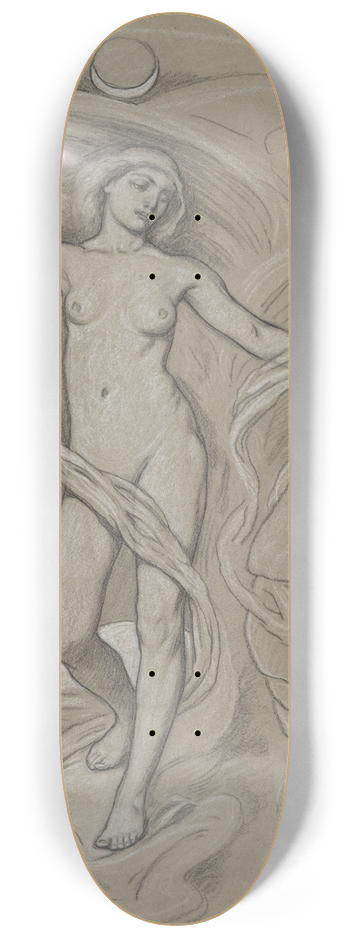 Elihu Vedder - Study forLuna 8.25 inch art skate deck