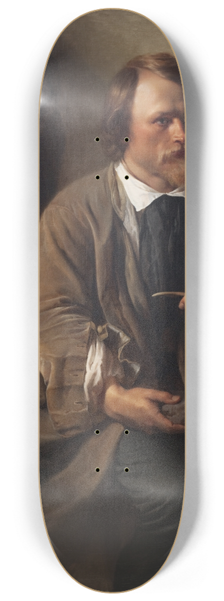 Elisabeth Jerichau Baumann - The Sculptor Jens Adolf Jerichau, the Artists Husband 8.25 inch art skate deck