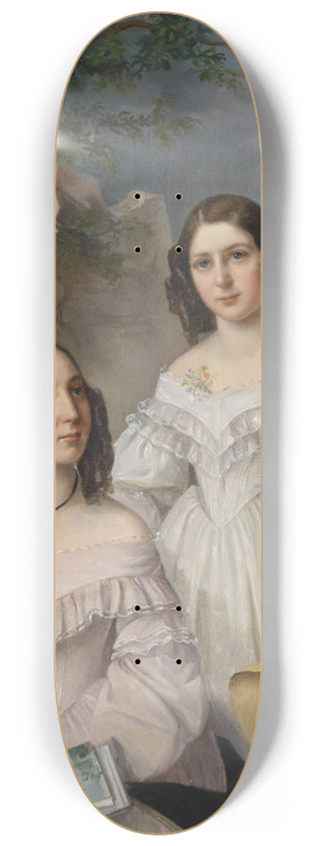 Elisabeth Modell - Geschwister 8.25 inch art skate deck
