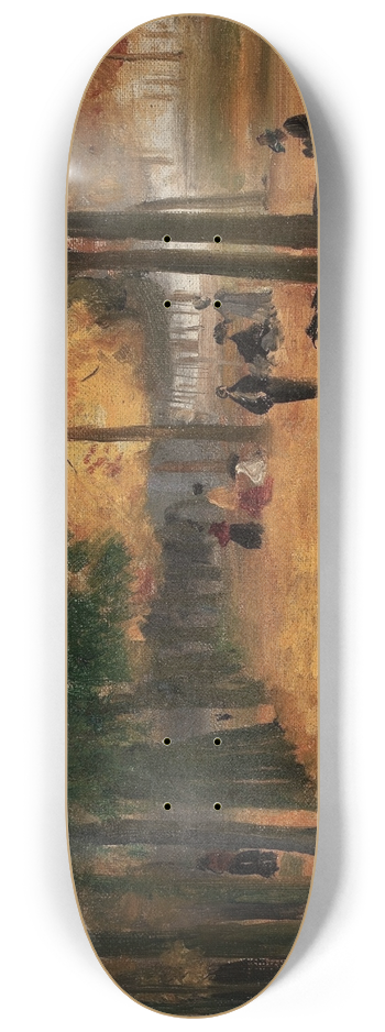 Eliseu Visconti - Canto de Luxemburgo (Outono) 8.25 inch art skate deck