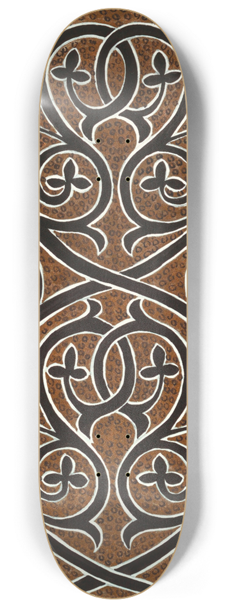 Elizabeth A. Nedwill - Byzantine Ornament 8.25 inch art skate deck