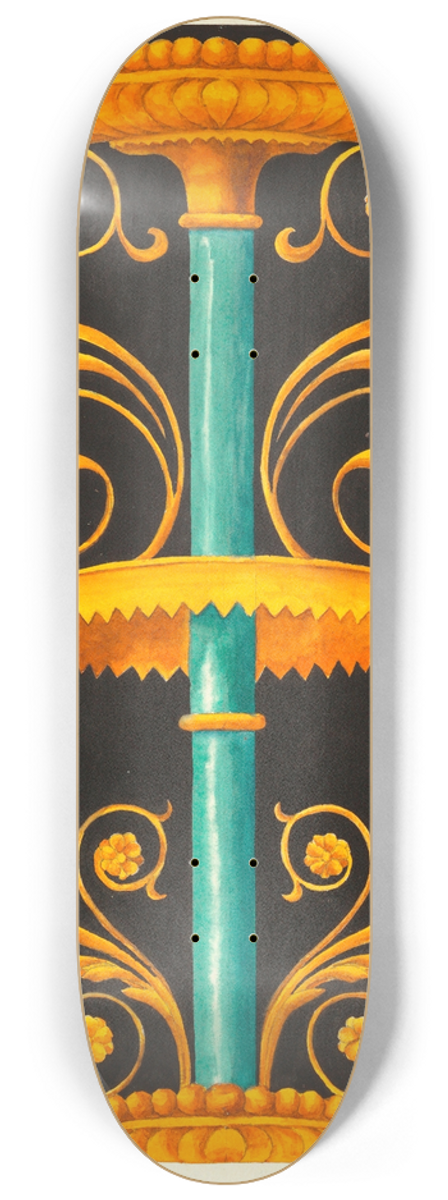 Elizabeth A. Nedwill - Pompeian Ornament II 8.25 inch art skate deck