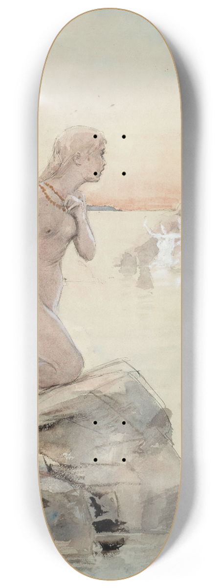 Albert Edelfelt - Aino 8.25 inch art skate deck