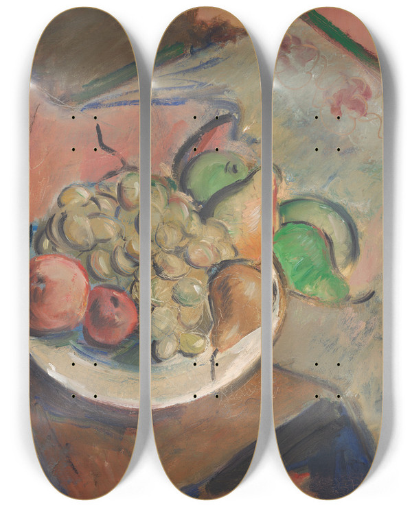 Triptych art skateboard deck of Cyprin Majernk Still Life_2 by Cyprian Majernik (1909-1945)