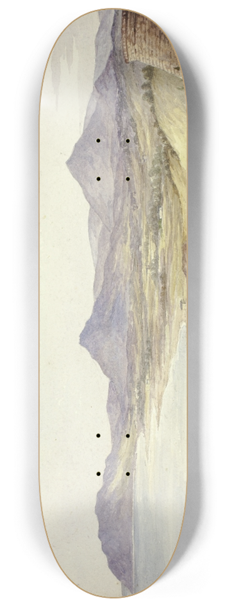 Elizabeth Murray - Victoria Castle and the Val of Shanganagh, Dn Laoghaire 8.25 inch art skate deck