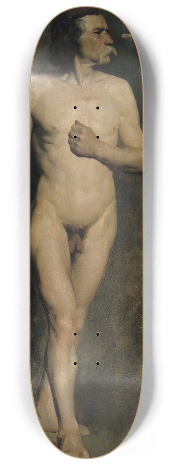 Albert Edelfelt - Male model 8.25 inch art skate deck