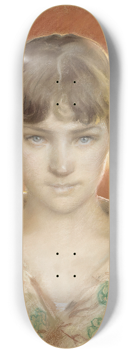 Albert Edelfelt - Parisian Model in a Dressing Gown 8.25 inch art skate deck