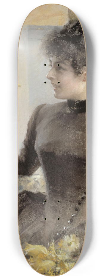 Albert Edelfelt - Parisienne 8.25 inch art skate deck