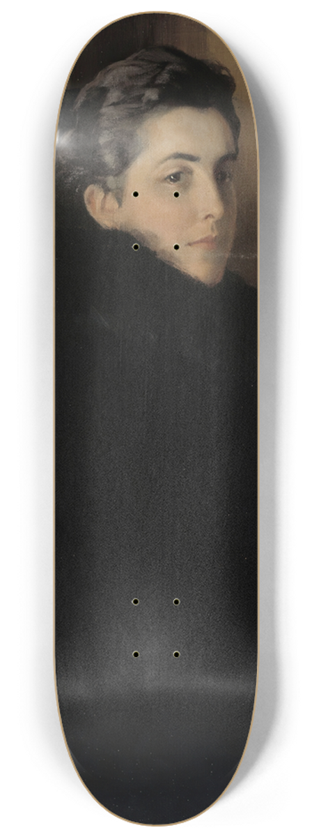 Albert Edelfelt - Portrait of the Artists Wife Ellan Edelfelt 8.25 inch art skate deck