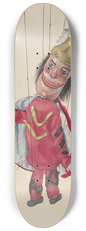 Elmer Weise - Marionette  King Saul 8.25 inch art skate deck