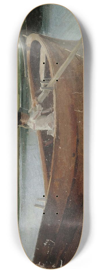 Albert Edelfelt - The Artists Sister Berta In A Rowing Boat, Study 8.25 inch art skate deck
