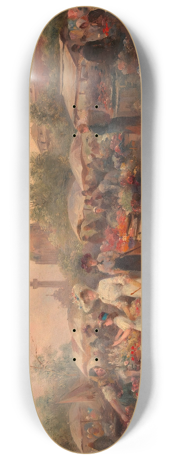 Emil Barbarini - Blumenmarkt am Alten Naschmarkt 8.25 inch art skate deck