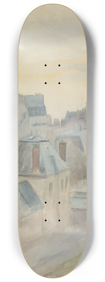 Albert Edelfelt - View of the artists studio in Paris 8.25 inch art skate deck