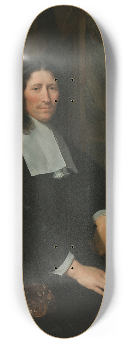 Abraham Lambertsz. van den Tempel - Portrait of Pieter de la Court 8.25 inch art skate deck