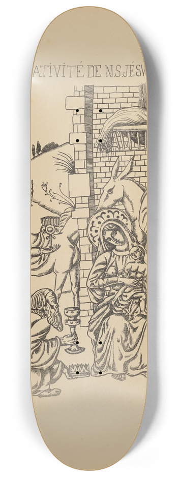 Emile Bernard - La Nativit de N.S. Jsus-Christ 8.25 inch art skate deck