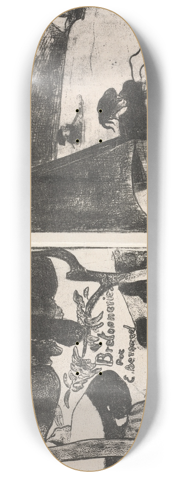 Emile Bernard - Les Bretonneries 8.25 inch art skate deck
