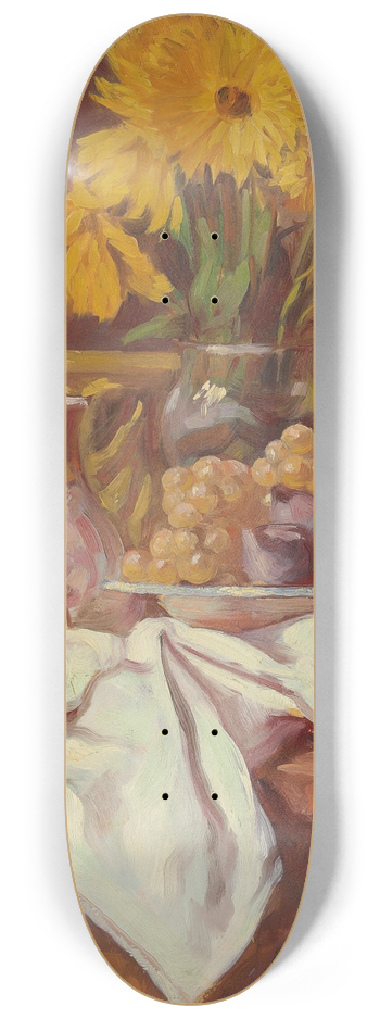 Emile Bernard - Nature morte aux figues et soleils 8.25 inch art skate deck