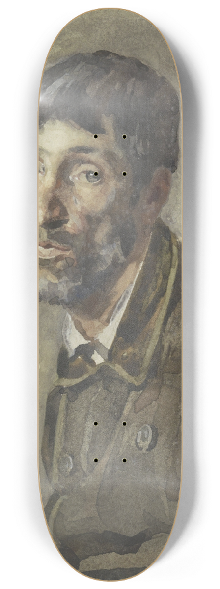 Emile Charles Wauters - Portret van een man 8.25 inch art skate deck