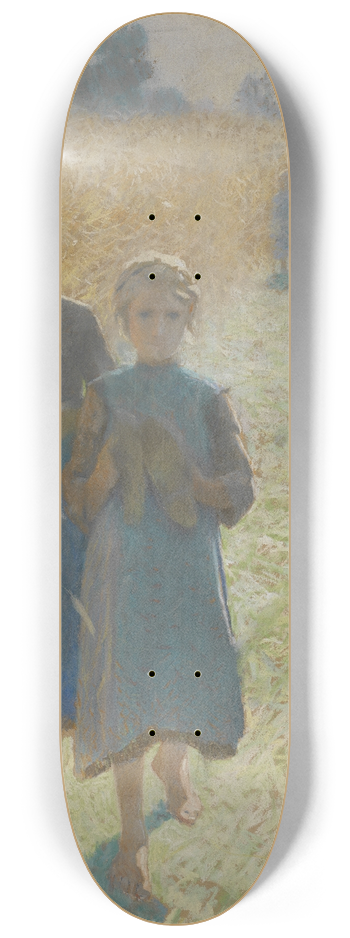 Emile Claus - Girls in the field 8.25 inch art skate deck