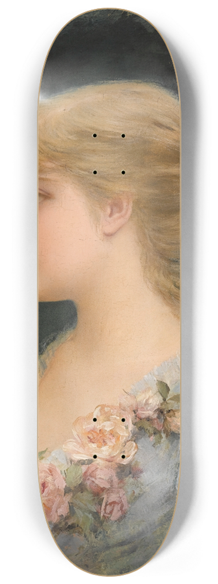 Emile Eisman-Semenowsky - Portrait Of A Girl 8.25 inch art skate deck